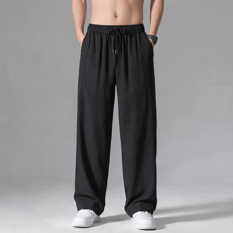 Men's Micro Plain Trouser Black